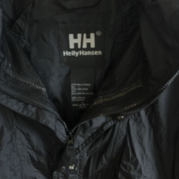 Helly Hansen Storm Jacket Mens L Black Hooded Vintage Y2K Windbreaker Waterproof - Picture 6 of 15
